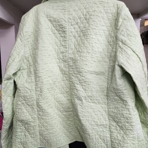 White Stag Light Green Quilted Puffer Jacket